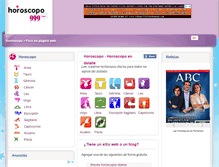 Tablet Screenshot of horoscopo999.com